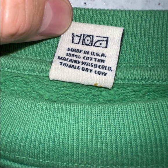 Sporty and Rich Green Cropped Crewneck Sweatshirt - Picture 12 of 13